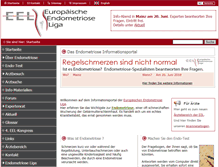 Tablet Screenshot of endometriose-liga.eu